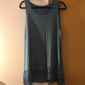 LOGO Blue sleeveless tunic, XL